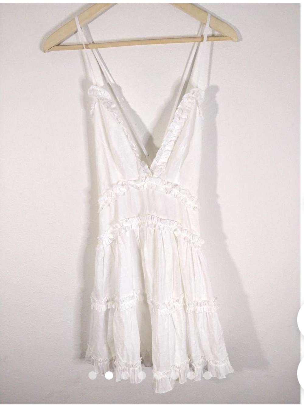 Princess Polly White Ruffled Mini Dress - Picture 2 of 3